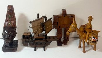 Lot Of Wooden Sculptures