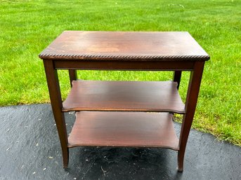 Vintage Wooden Tiered Table
