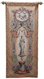 Elysee Portiere Statue Tapestry With Decorative Hanging Rod