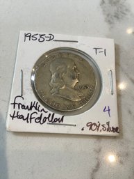 1953 D Franklin Half Dollar .90 Silver 199