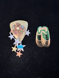 Pair Of Vintage Brooches