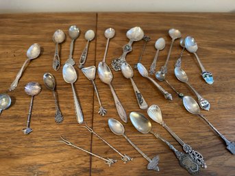 Collection Of 25 Miniature Spoons