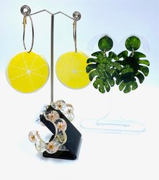 The Big Acrylic 3 - 3 Pair Earrings