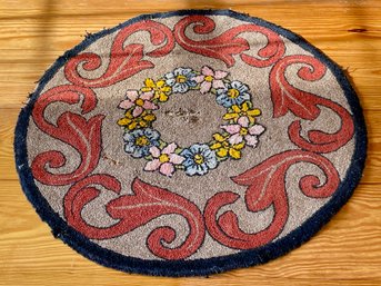 Lovely Antique Hand Hooked Rug