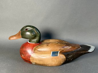 A Wooden Duck Decoy