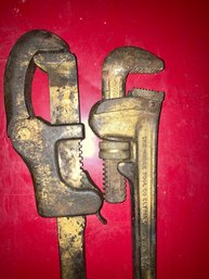 Two Vintage Large Wrenches