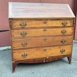 Antique Maple Drop Front Secretary - Early 1900's