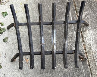 Vintage Steel Fireplace Grate 20 X 15' X 9