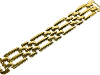 Vintage Gold Tone Fancy Link Bracelet