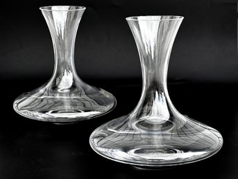 A Pair Of Modern Art Crystal Decanters