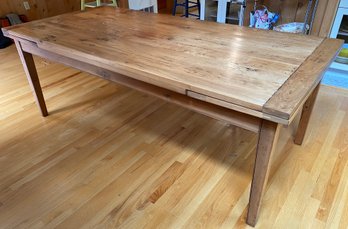 MacKenzie Dow English Pub Cherry Plank Top Refectory Table With Self Storing Leaves