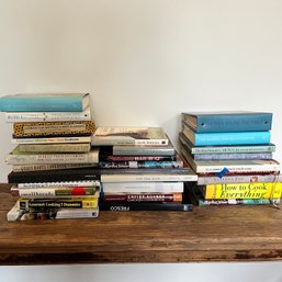 A Large Collection Of Cookbooks