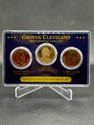 Grover Cleveland Presidential 3 Coin Set