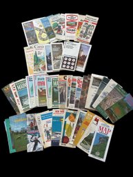 LARGE Vintage Lot Of 52 Vintage Gas Station Highway Travel Road Maps- Sinclair, Esso,