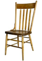 A Late 18th-Early 19th Century Dutch Farmhouse Chair In Golden Oak