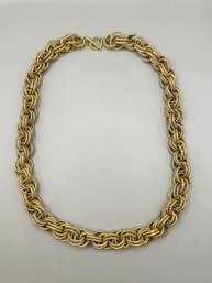 Anne Klein Chunky Interlocking Double Link Necklace