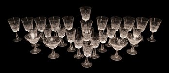 Waterford Kenmare Crystal Glass Collection - 28 Pieces