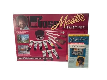 Vintage Bob Ross Painting Kit & VHS