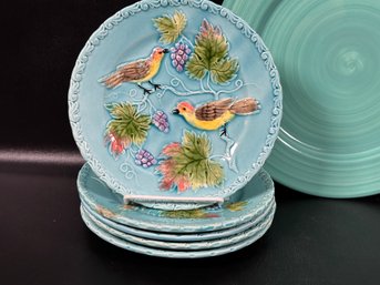 A Grouping Of Compatible Vintage Cake & Dessert Plates, Made In Germany & Italy