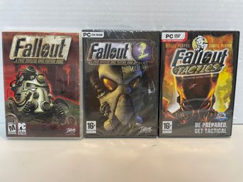 Trio Of Fallout PC Games. Two Are Sealed. Fallout 2.