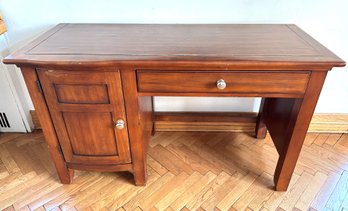 Solid Wood Desk With Keyboard Drawer