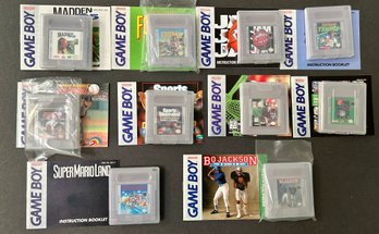 Vtg Lot Of 10 Original Nintendo  Game Boy Games In Original Plastic Cases & Booklets UNTESTED ( READ DESC)