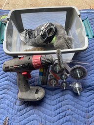 Tool Time Lot 6: Wireless Drill, Wheels Set, Knee Pads & More