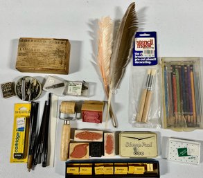 Calligraphy And Stamping Lot