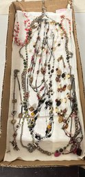Estate Jewelry Find - Pretty Styles In This Collection Of Chico's Fashionable Necklaces.