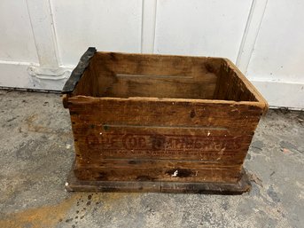 Cape Cod Cranberries Vintage Or Antique Wooden Shipping Crate