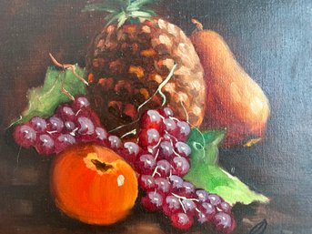 Contemporary Fruit Painting Signed By Artist