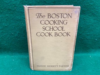 The Boston Cooking School Cook Book. Fannie Merritt Farmer. 829 Page Illustrated Hard Cover Book. Publ. 1931.