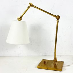 A High Quality Brass Articulating Arm Wall Sconce OR Desk Lamp By Ralph Lauren