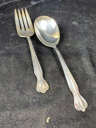 Rogers And Bros Silver Plated Flatware Set