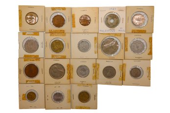 18 Foreign Coins Collection: Israel, Palestine, Egypt, Monaco