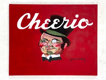 A Vintage Acrylic On Canvas, 'Small Cheerio,' Joan Luby (American, 1934-2015)