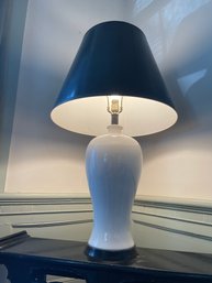 White Ceramic Table Lamp. 35' Tall