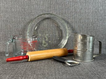 Everything But The Pie: Pie Dish, Rolling Pin, Sifter & More