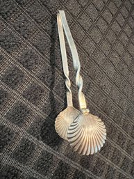 Sterling Silver Sugar Tongs With Shell Motif