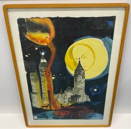 Salvador Dali  Manhattan Skyline Artist's Proof - COA