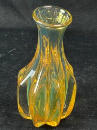 Yellow Glass Vase