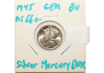 1945 Silver Mercury Dime