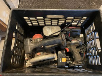 Mystery Lot Of Untested Wireless Tools And Batteries