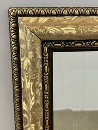 Beautiful Goldtone Framed Beveled Wall Mirror