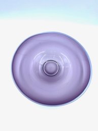 Stunning Handblown Lilac & Lavender Console Bowl
