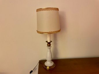 Bisque Column Table Lamp