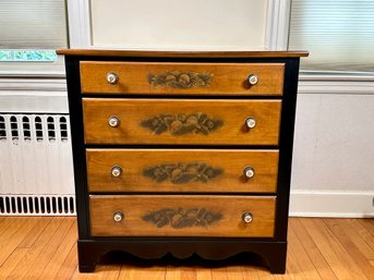 A Beautiful Vintage Hitchcock Furniture Hand Stenciled Maple Dresser