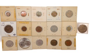 Foreign Coin Collection: Russia, India, Burma, Turkey, Greece, Czechoslovakia