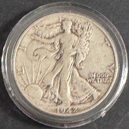 1942 Walking Liberty Silver Half Dollar