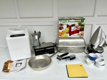 Collection Of Cooking Essentials - Breadman Automatic Bread Maker, Cuisinart Grill And Panini Maker And More